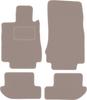 Beige Velours-Fußmatten für: Mercedes CL W215 Coupé (1999-1906)