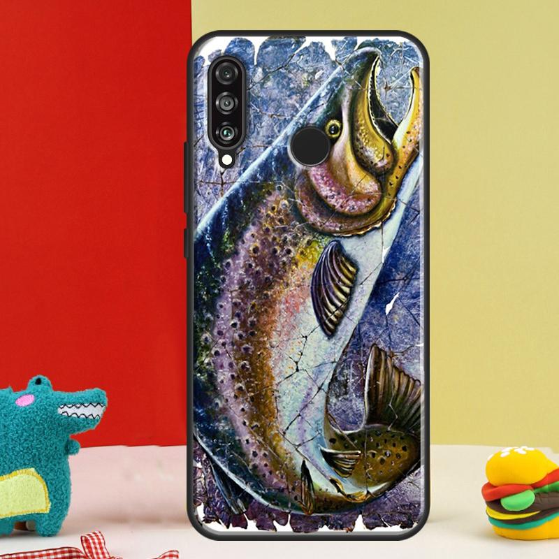 Rainbow Trout Fishing For Huawei Nova Y91 Y90 Y60 Y70 Y72 Y61 9 10 SE 12i 12s 11i 5T P60 Pro P20 P30 P40 Lite Case