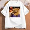 Funny Cat Slam Dunk Basketball Meme Tshirt Women Casual Harajuku Short Sleeve T Shirt Streetwear Tees Clothing Graphic T Shirts