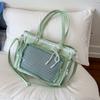 Borsa Trasparente Ita Kawaii per Ragazze Stile Giapponese Colore Caramella Pizzo Borsa a Tracolla Moda Leggera Borsa a Spalla