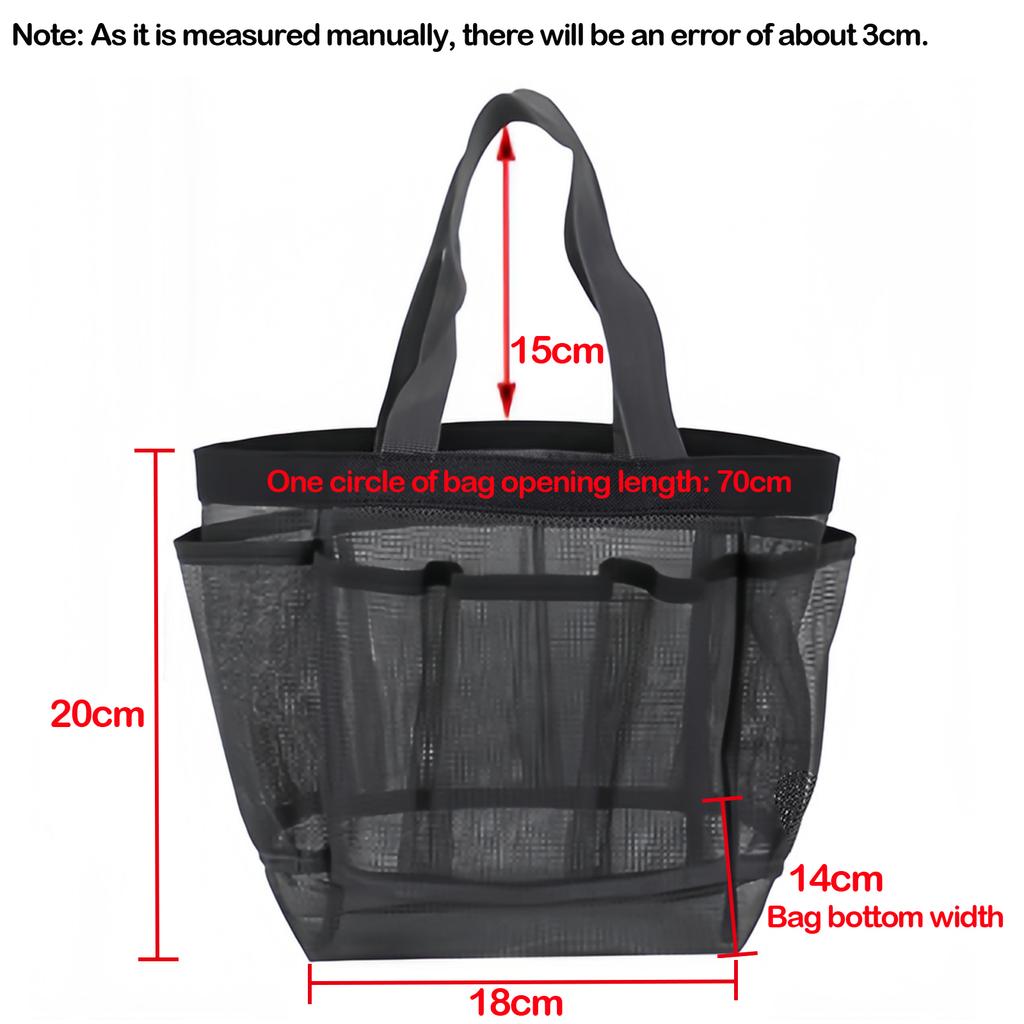 Large Mesh Beach Tote Bag Vacation Beach Toy Bag Swimming Bag Packable  for Beach Pool Trip & Vacation