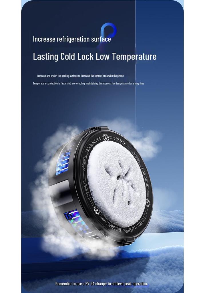 2026 TL07 Digital Display Mobile Cooler: Three-Speed Magnetic Suction with Clip & Semiconductor Refrigeration