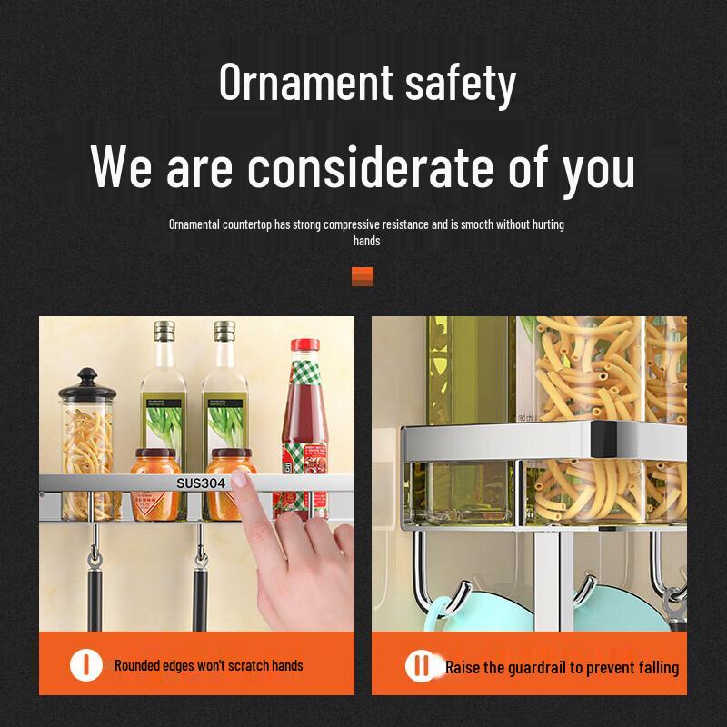 Thickened Wall-Mounted Aluminum Storage Rack