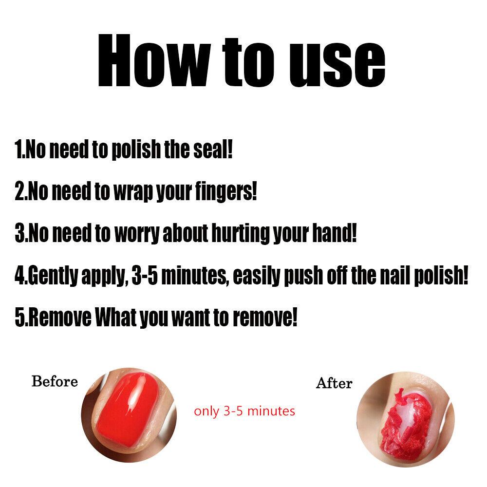 Buy Remove Sticky Layer Residue Magic Soak Off UV Gel Nail Polish Burst