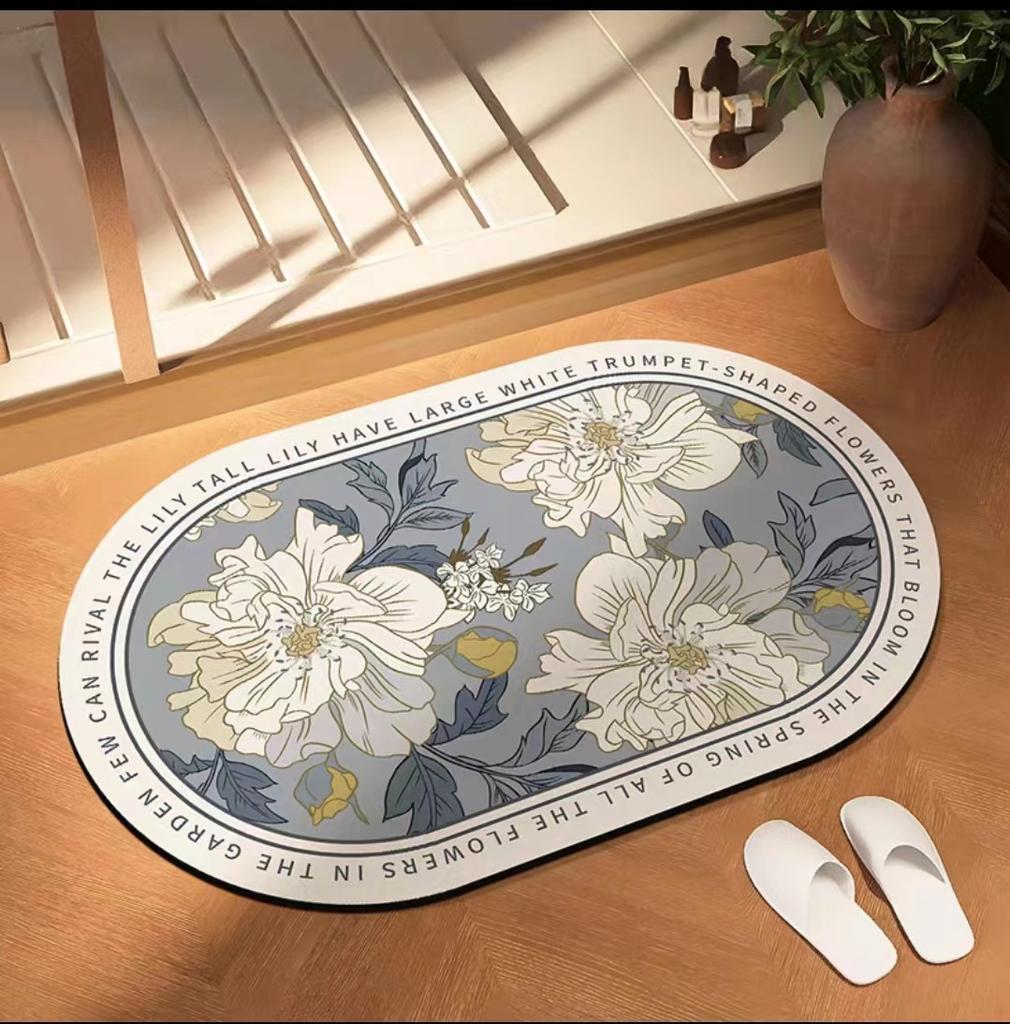 American Bathroom Mat Toilet Non-slip Mat Household Non-slip Toilet Door Diatom Mud Quick Drying Absorbent Carpet