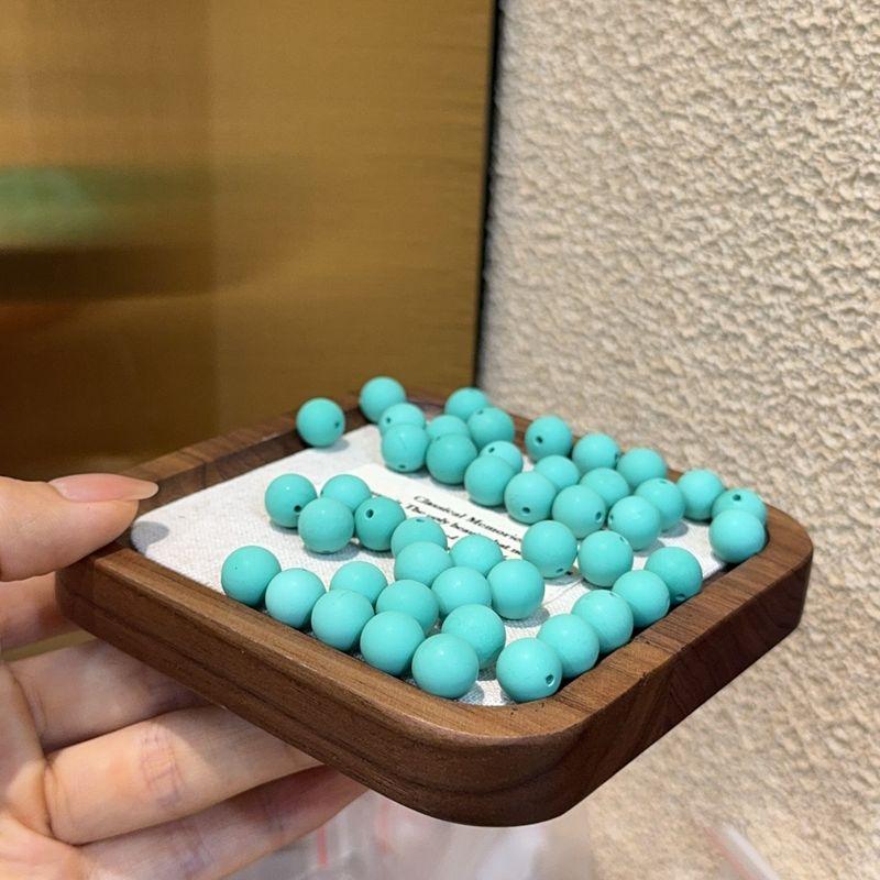 

Magnesite Frosted round Beads DIY Accessories Hand Woven Hand Rope Necklace Crafts Buddha Beads Pendant Bracelet Ornament Magnesite Frosted Beads