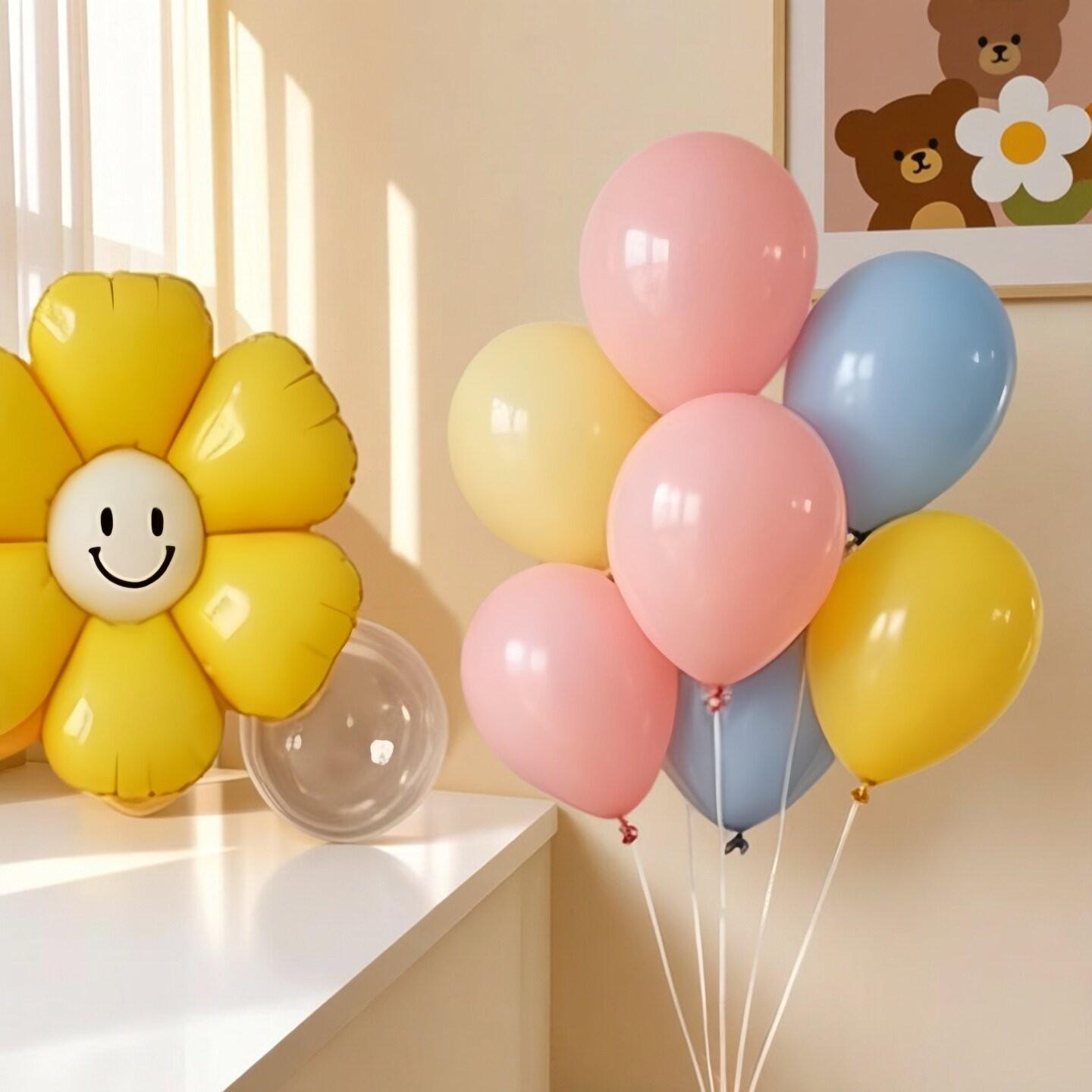 Children s Day Rainbow Flower Balloon Arch Set for Kindergarten Celebrations