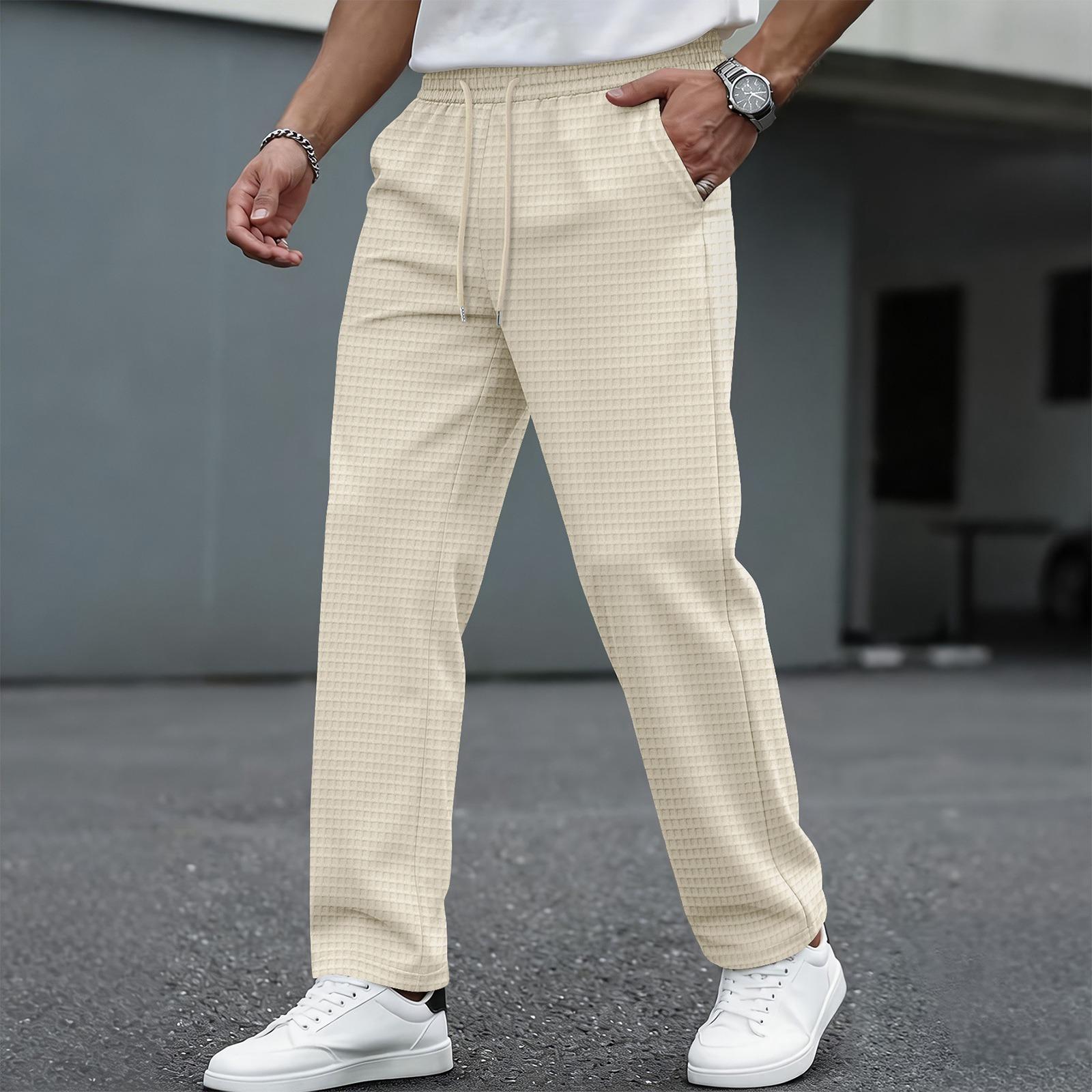 

Men s Wide-leg Fitted Trousers M хакі