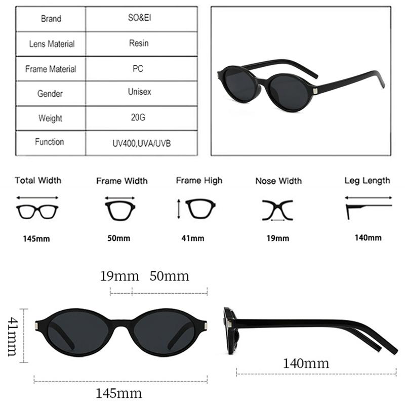 SHAUNA Fashion Small Oval Sunglasses Women Shades UV400 Retro Punk Men Leopard Blue Sun Glasses