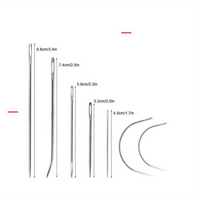 14pcs Leather Hand Sewing Tool Set/Includes Waxed Thread and Wooden Handle Needles/Heavy Duty for Leather Repair, Crafts, Binding, Belt Making/Ideal