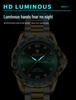 Binbang Men's Green Submariner Quartz Watch, Double Calendar, Steel Band, Business Waterproof.