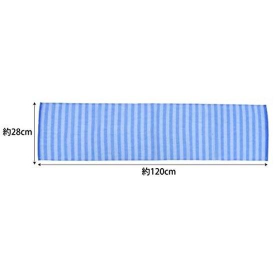 OE Body Towel Hard Super Long Blue Approximately 28 cm wide 120 Nylon Scrubbing Mens Back Made Japan