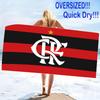 Flamengo Logo Aufdruck Strandtuch, Großes Weiches Schnelltrocknendes Handtuch für Strand Camping Schwimmen