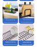 Multifunctional Kitchen Sink Organizer: Dustproof Dish and Cupboard Rack for Countertop Storage.