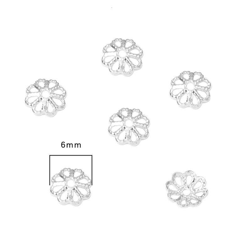 

Медная емкость для ювелирных изделий ручной работы своими руками, 10 шт./пакет 6mm#0.8mm*10pcs серебряный