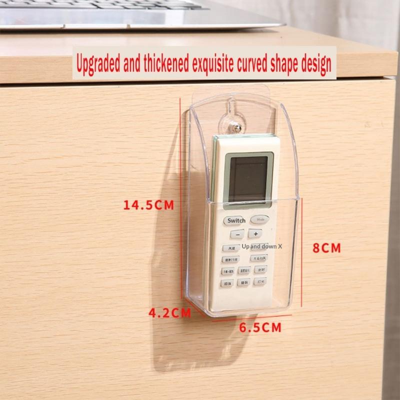 M-Acrylic Remote Control Holder Wall Mounted Control Storage Box Air Conditioning Remote Organizer