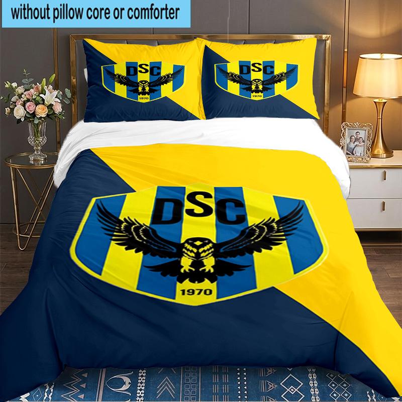 Duhok Dynamic Sports Emblem 3PCS Bedding set,Ideal for 1pc Duvet Cover And 2pcs Pillowcases Perfect for Fan gift,Ideal for Bedroom, Dormitory