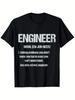 Funny Engineering Student Engineer Noun Definition Nerds T-Shirt, Suitable for Unisex Casual Round N