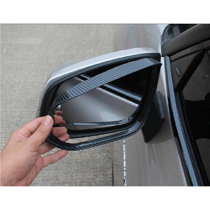 For Toyota Highlander - Carbon Fiber Mirror Rain Eyebrow Trim