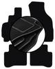 Juego completo de alfombrillas de terciopelo para: Hyundai Atos hatchback (1997-2008)