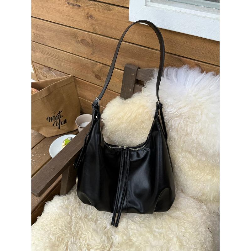 Retro Underarm Bag Laid-back and Fashionable Korean Tote Bag Large-capacity Crossbody Bag