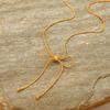Stainless Steel Bow Necklace For Women Girls Minimalist Fashion Female Gold Color Jewelry Accessories Gift 2025