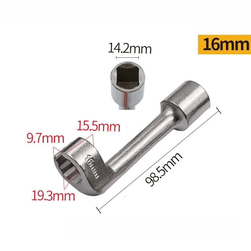 6pcs/set Diesel Fuel Injector Line Injection Socket Wrench Set Fuel Injection Pipe Socket Wrench for Car Repair Tools