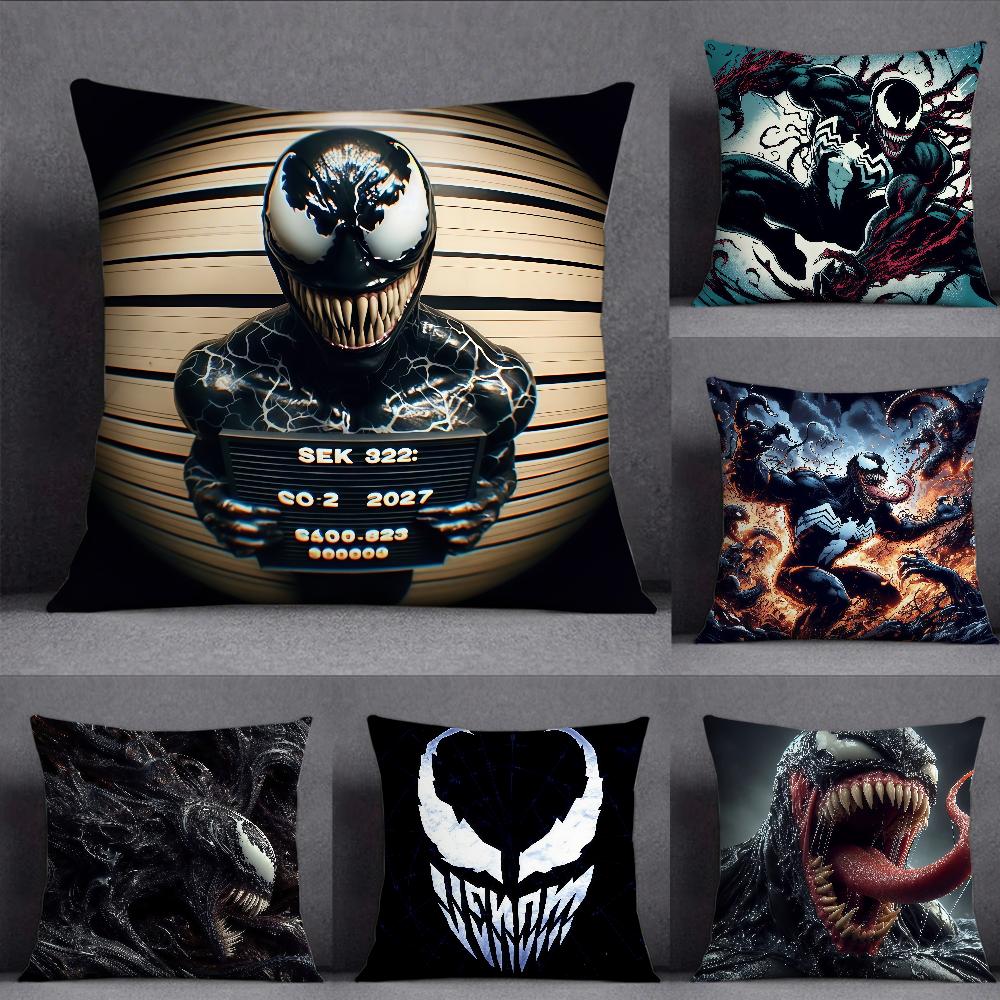 VVenom Pillow Case Square DoubleSided Printing Sofa Cushion Cover Pillowcase Bedroom Bedside