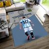 Messi Personalized Name Carpet Design for Dormitory Dining Room Entryway Game Room Anti-slip Rug Decorate Offices