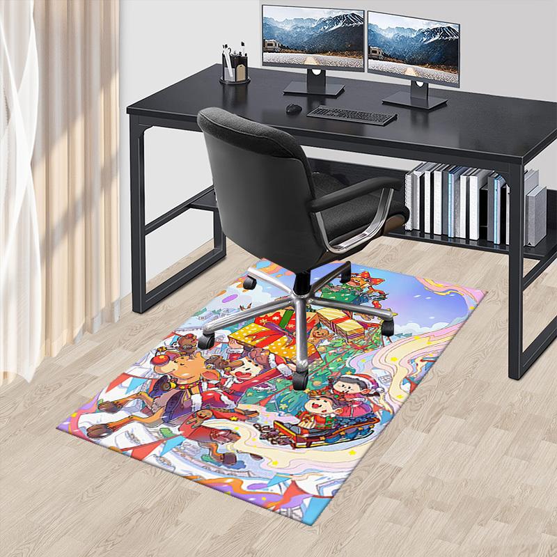 

Christmas Anime Cartoon Design Chair Mat - Non-Slip Carpet for Office, Home Decor, Living Room, Bedroom, Game Room & Dormitory.R048 60cm by 90cm