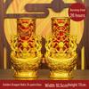 Smokeless Crystal Candle for Buddha Offerings, Housewarming, or New Year Celebrations - Windproof Red Butter Lamp