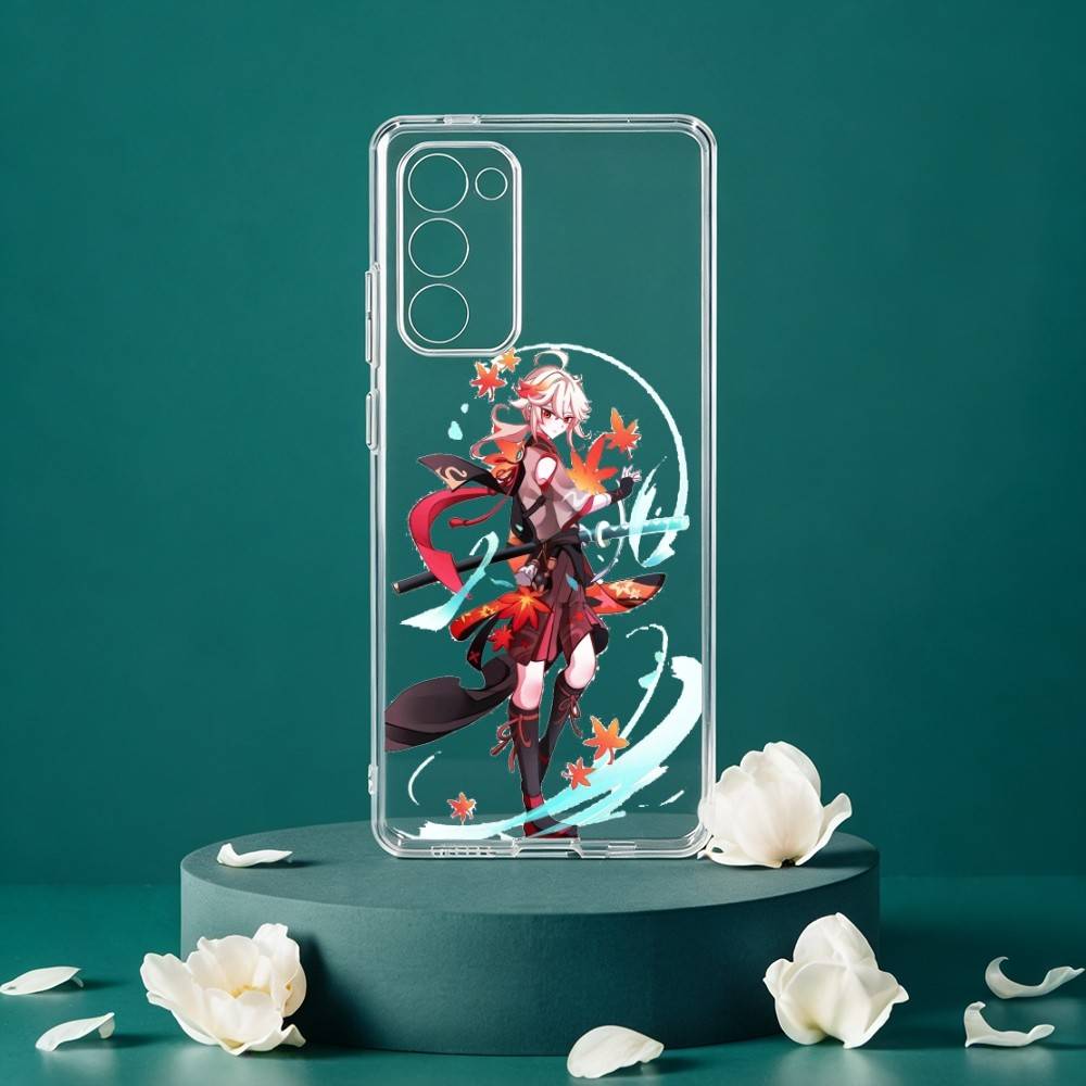 Kaedehara Kazuha Genshin Phone Case For Samsung Galaxy S24 S25 S23 S22 S21 Plus S24 S25 Transparent Cover Case