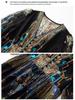 Silk Dress with Exotic Print