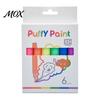Interactive Hands on Learning Toys 6 Colors Popcorn Pens, 3D Relief Art Pen, Heat Activated, Puffy Fluffy Texture Markers Drawing Pens for DIY