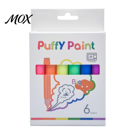 Interactive Hands on Learning Toys 6 Colors Popcorn Pens, 3D Relief Art Pen, Heat Activated, Puffy Fluffy Texture Markers Drawing Pens for DIY