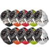 Für Samsung Galaxy Watch Ultra 1/2 Smartwatch Armband Mecha Stil Explorer Edelstahl Metallverbinder Fluorkautschuk FKM Armband