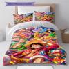 Pirates Anime Art Pattern Bedding Set Quilt Cover Pillowcase Home Decor Gift (1 * duvet cover + 2 * pillowcase, without core)