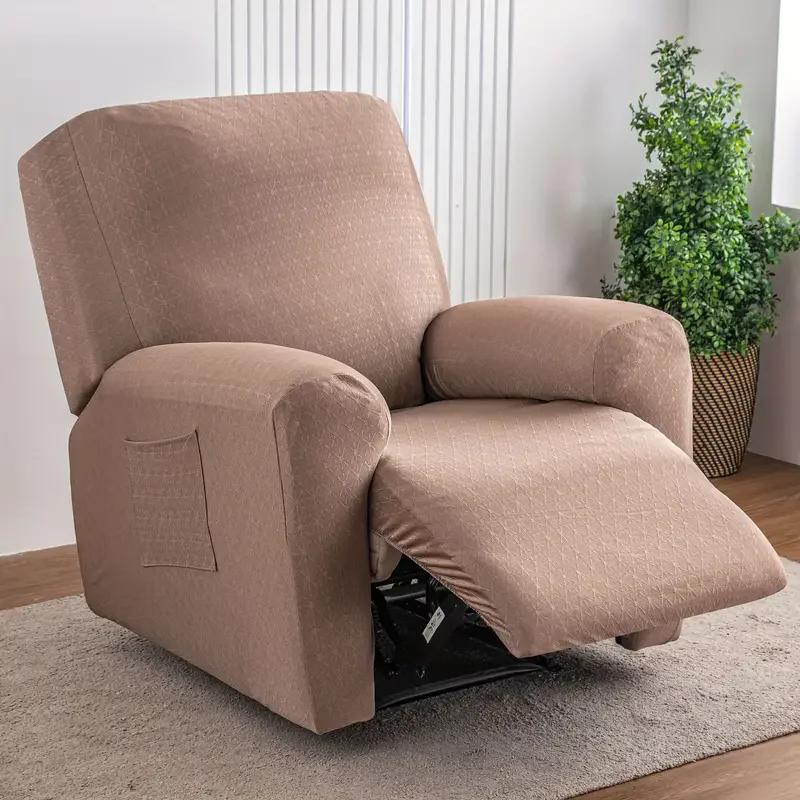 4pcs/set Recliner Sofa Covers for Living Room Jacquard Stretch Armchair Cover 1seater Relax Couch Slipcover Bedroom Home Decor