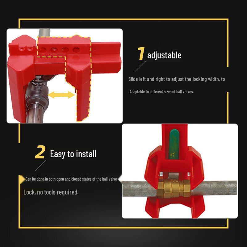 Industrial Safety Adjustable Ball Valve Lockout Device