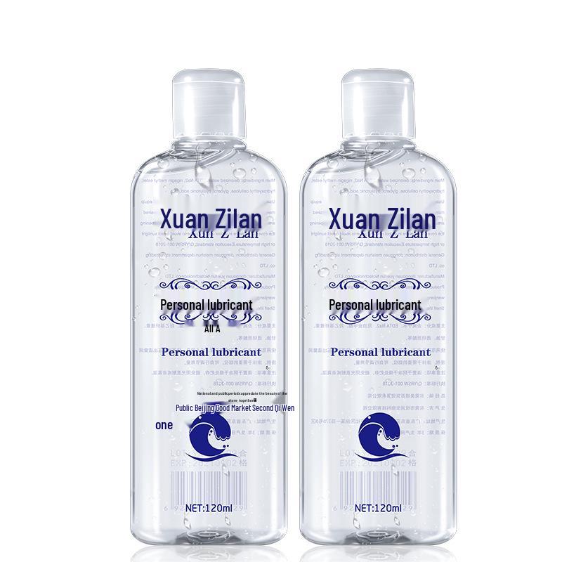 Xuan Zi Lan 120ml Water-Soluble Erotic Lubricant - Body Safe for Couples and Foreplay.