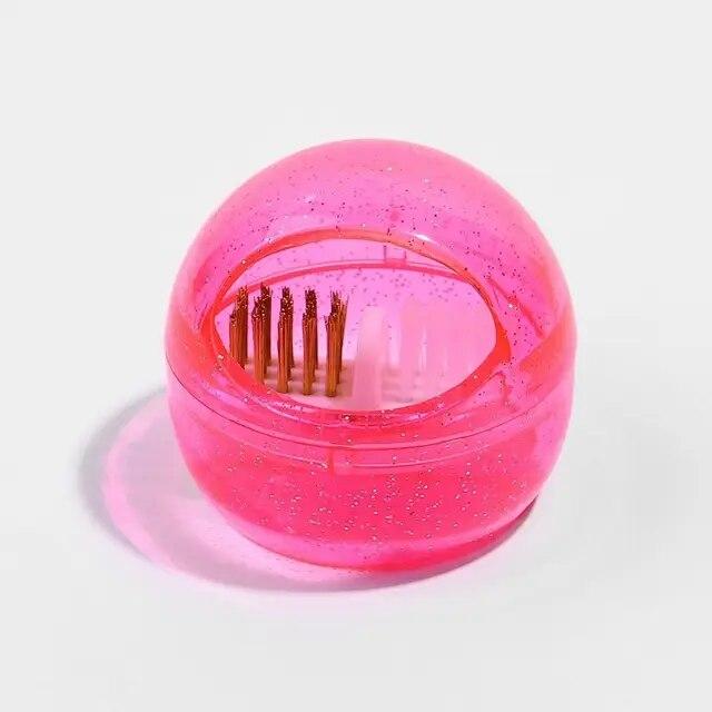 Nail Drill Bit Cleaning Brush Copper Wire Remove Dust Cleaning Case Hard Drill Grinding Head Soft Brush Cleaner Nail Art Tool