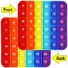 Jouet Fidget 2-en-1 de Haute Qualité: Lettres de Haute Qualité Chiffres de Haute Qualité & de Haute Qualité Pousser de Haute Qualité Bulle de Haute Qualité