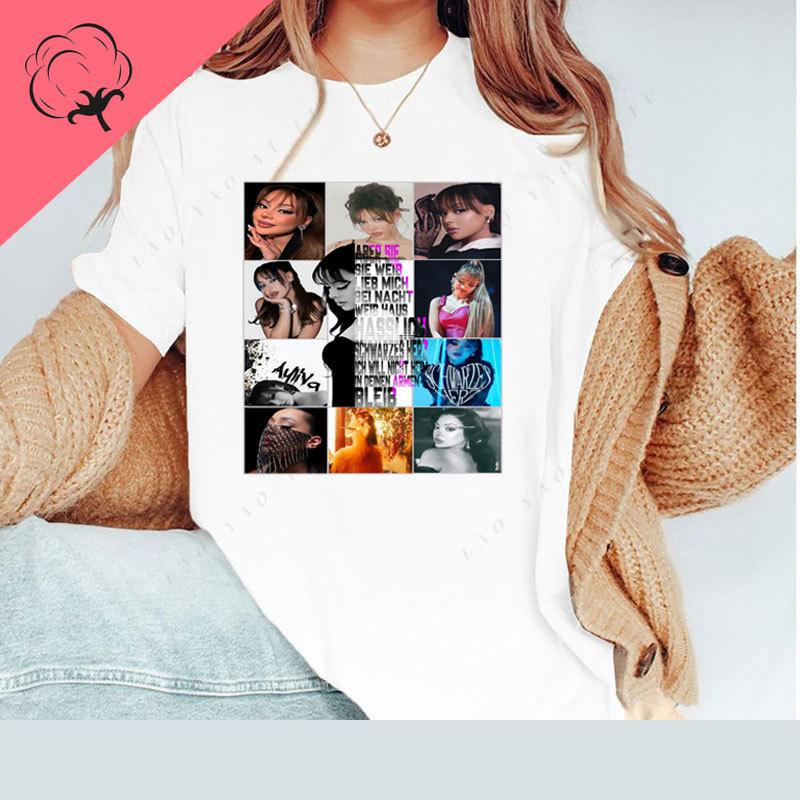 

GerUnisexy Singer Grunge Style Die Ayliva Tour 2025 Graphic TShirt Summer Cotton Fans Gift Y2k Clothes Women Tee Unisex T Shirts S