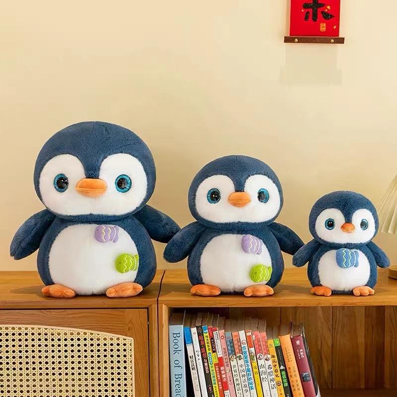 Cute Fishing Little Penguin Plush Toy Doll Rag Doll Children's Birthday Grabbing Dolls June 1st Gift