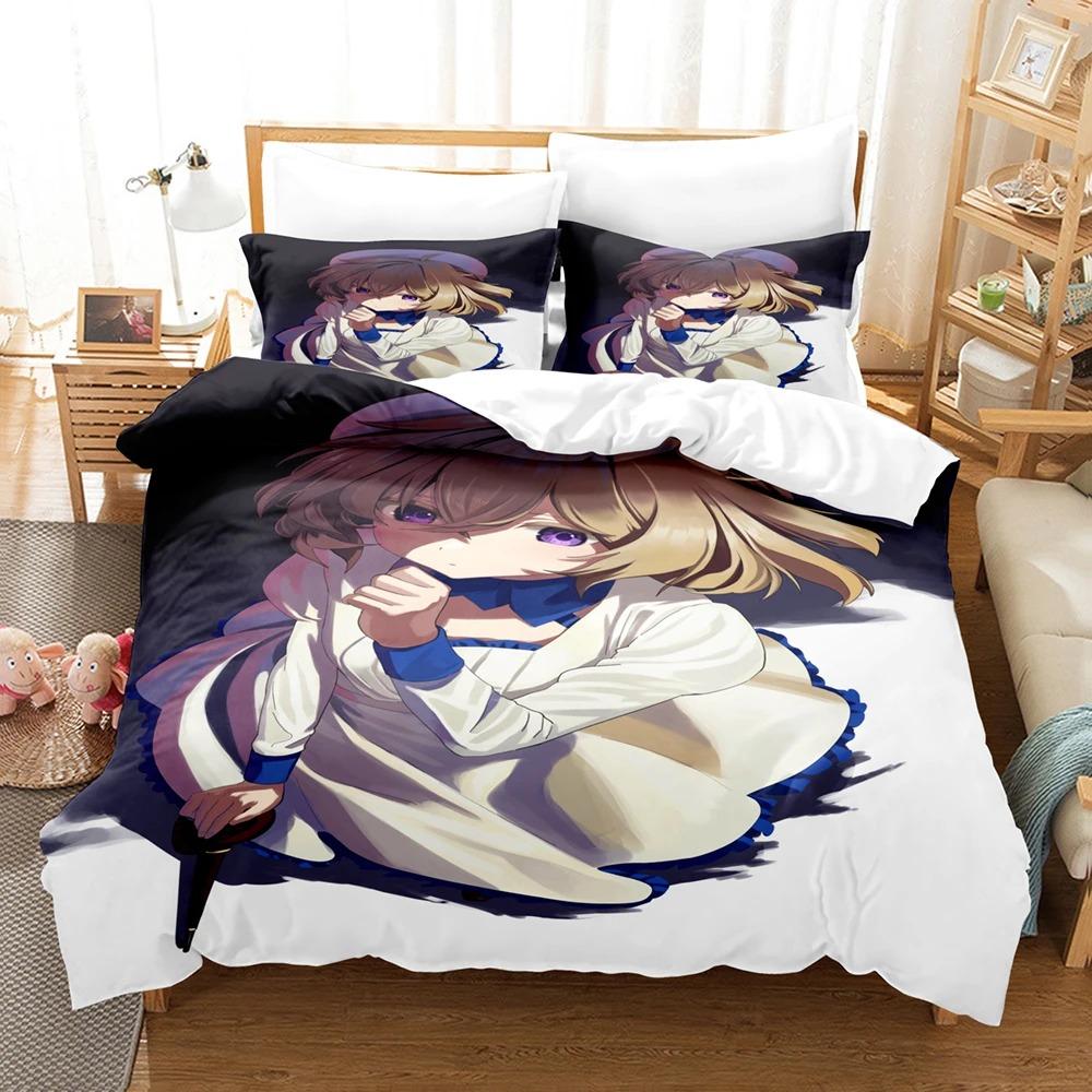 3D Anime InSpectre Fictitious Reasoning Bedding Sets Duvet Cover Set With Pillowcase Twin Full Queen King Bedclothes Bed Linen