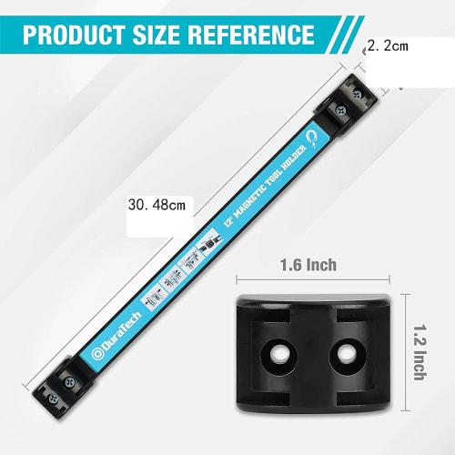 Strong Magnetic Tool Holder, Magnetic Tool Bar, Pack of 3, Wall-Mounted, Tool Holder, Organizer, Factory Use, Magnetic Adsorption