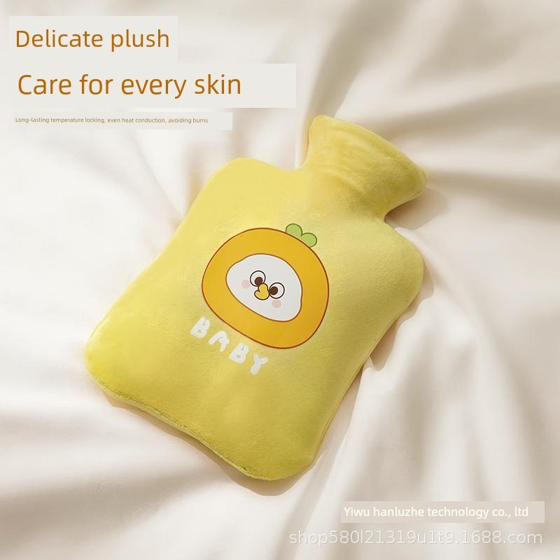 New Type of Hot Water Bottle for Students, Thickened and Cute, Cartoon Plush Warm Hand Warmer