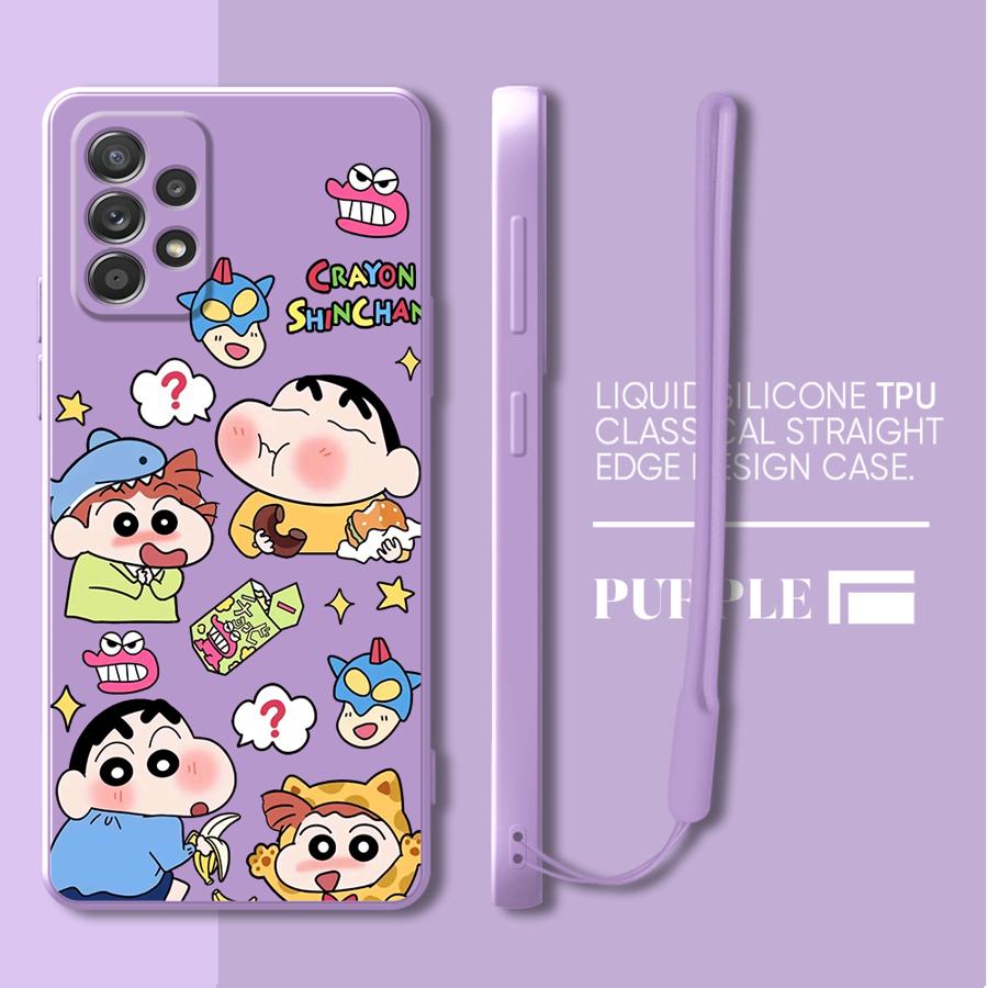 

Case for Samsung Galaxy A03 A53 A50 A56 A71 A73 A20s A02s A06 A30s A04 A05 Phone Cover New Crayon Shin-chan Galaxy A04e