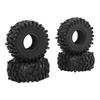 4Pcs 1.9 Inch RC Crawler Tires Rubber Tires with Foam Insert for 1/10 RC Crawler Car SCX10 Black