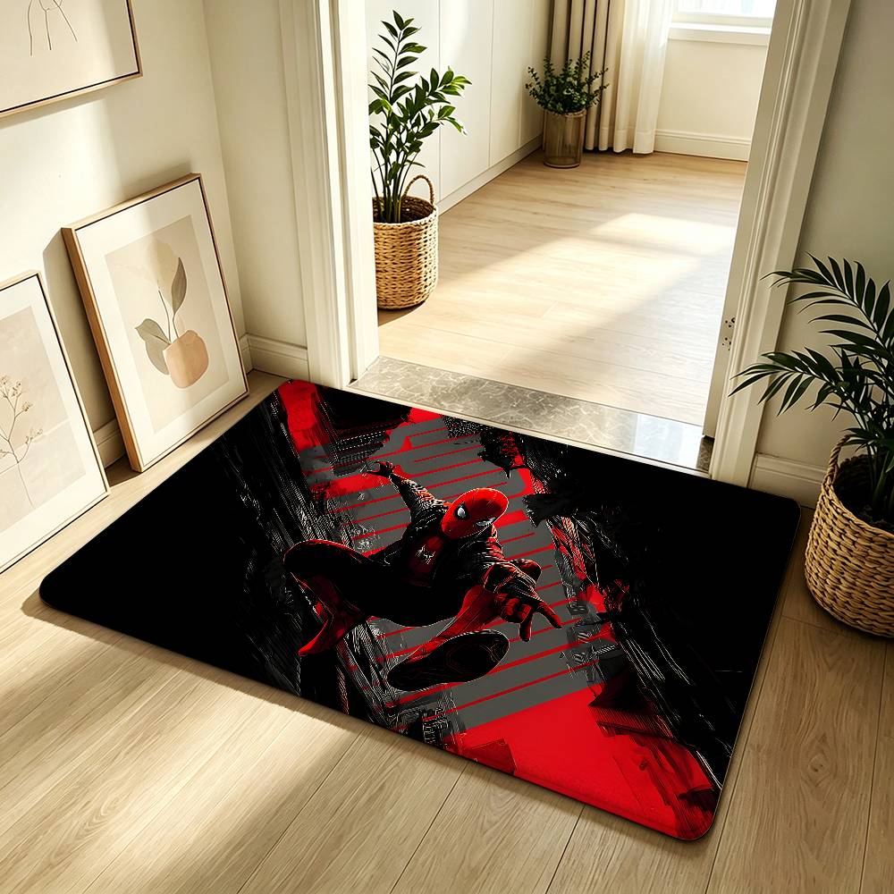 Classic S-Spider-Man Carpet Bathroom Anti-slip Mat Door Mat Home Decoration Mat Entrance Door Mat Scratch-resistant Door Mat